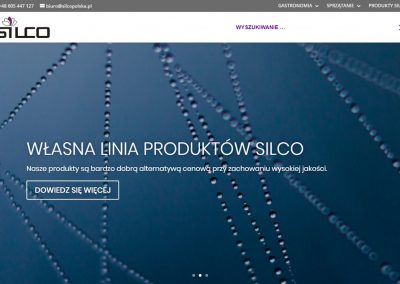 Silcopolska - Wyszukiwarka produktowa w menu